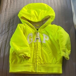 GAP Bright Yellow Hooded Jacket